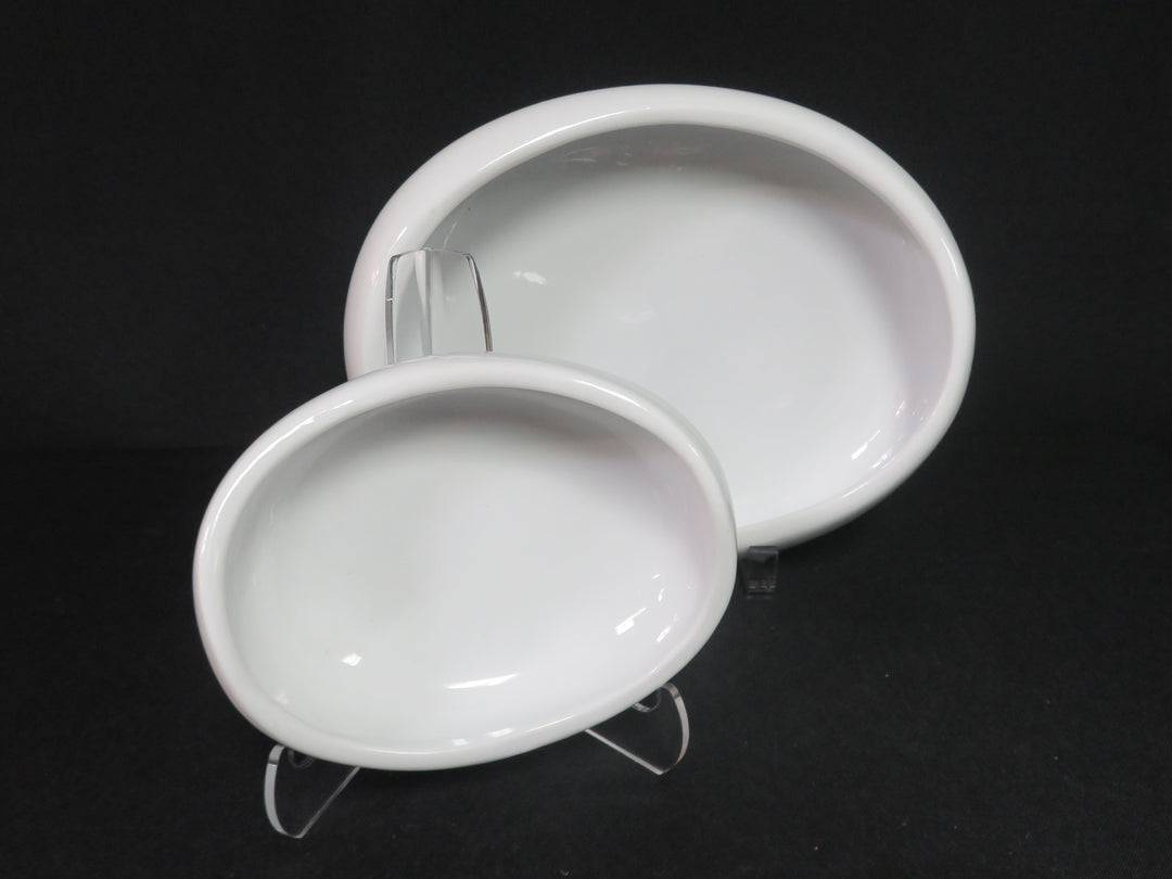 Crate & Barrel White Bowls