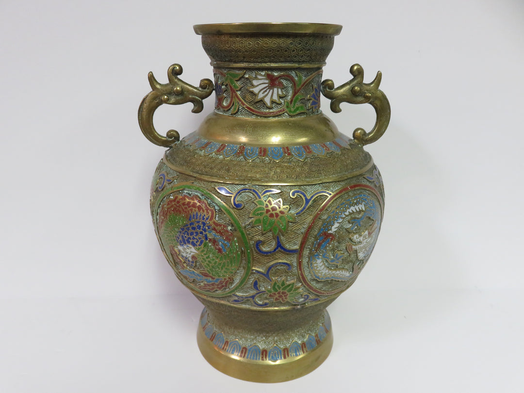 Japanese Dragon Handled Vase