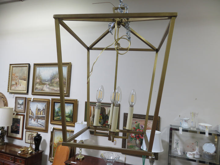 Gold Lantern Chandelier