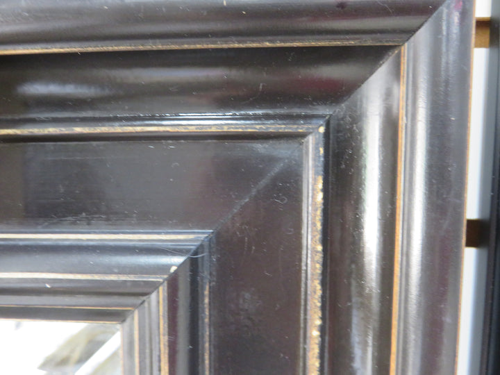 Dark Brown Beveled Mirror