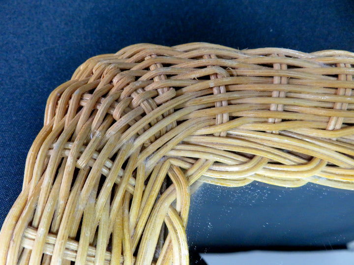 Wicker Framed Mirror
