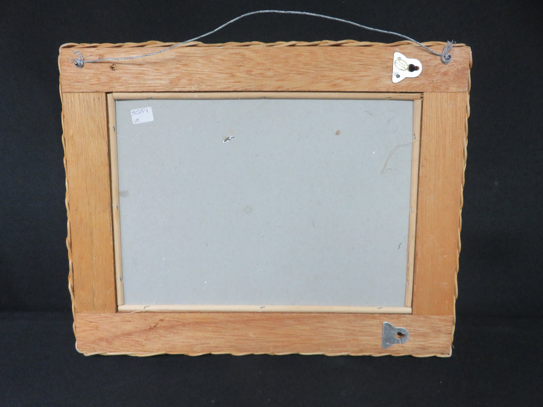 Wicker Framed Mirror