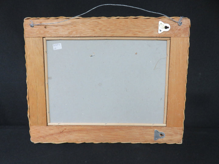 Wicker Framed Mirror