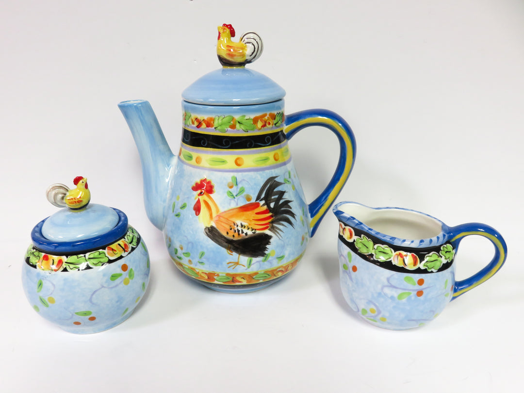 Sponge Painted Coffee Set
