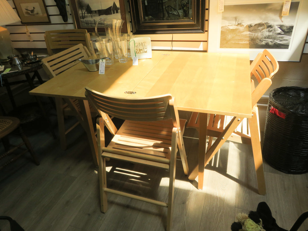 Contemporary Expandable Table & Chair Set