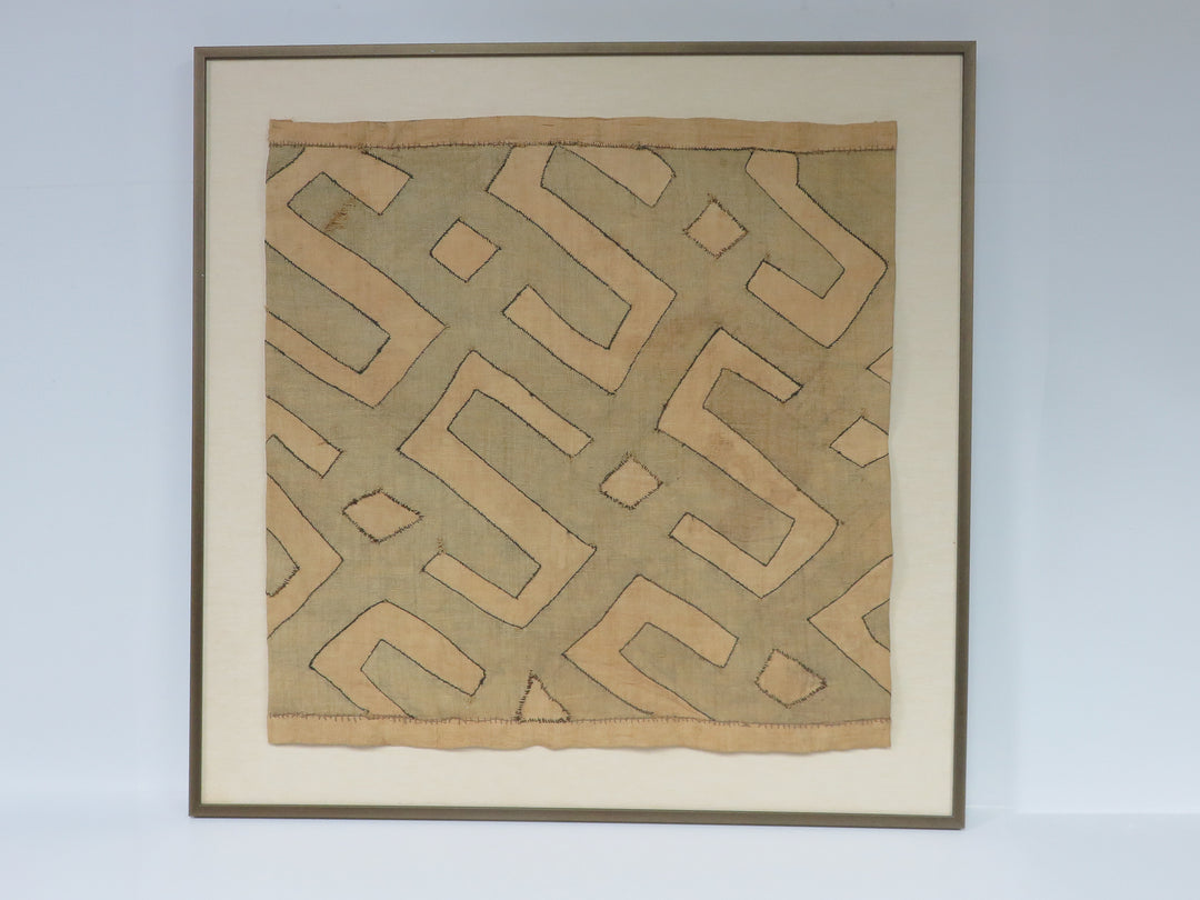 Geometric Motif Framed Textile