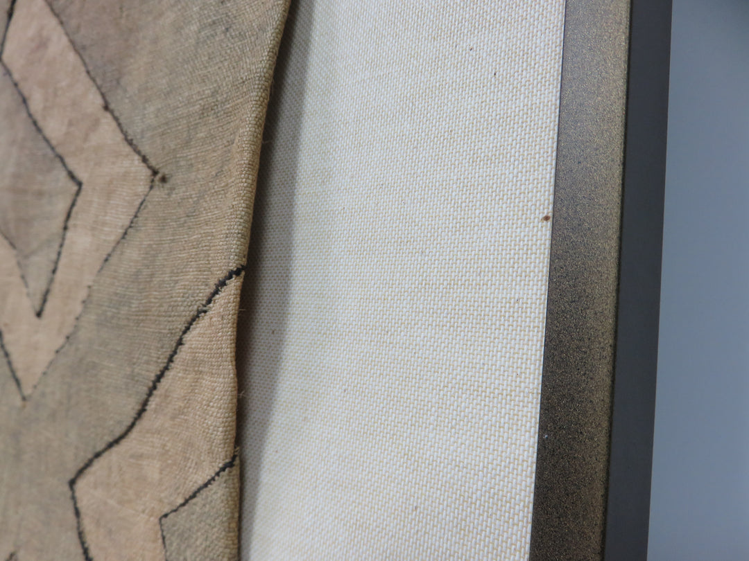 Geometric Motif Framed Textile