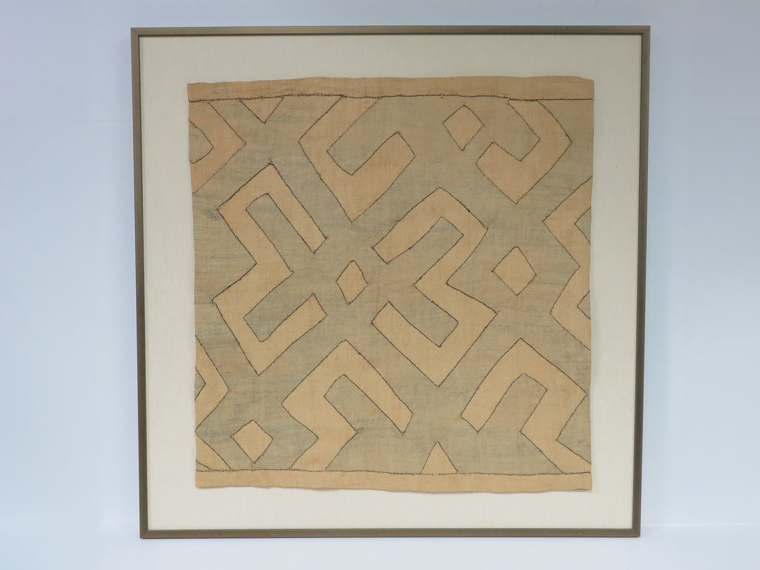 Geometric Motif Framed Textile