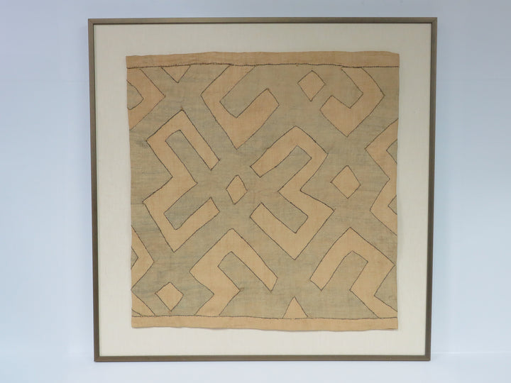 Geometric Motif Framed Textile