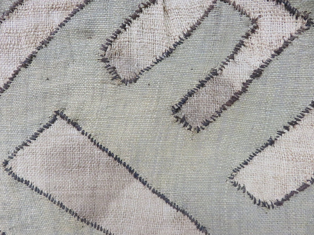 Geometric Motif Framed Textile