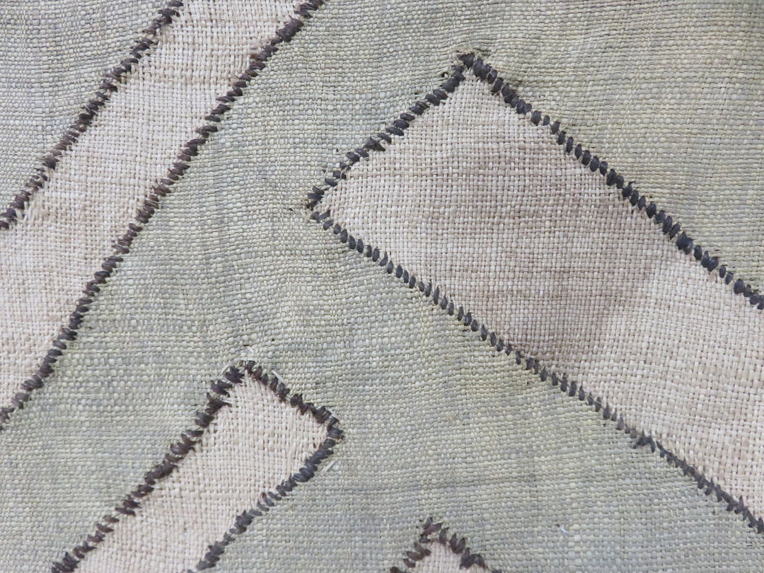 Geometric Motif Framed Textile