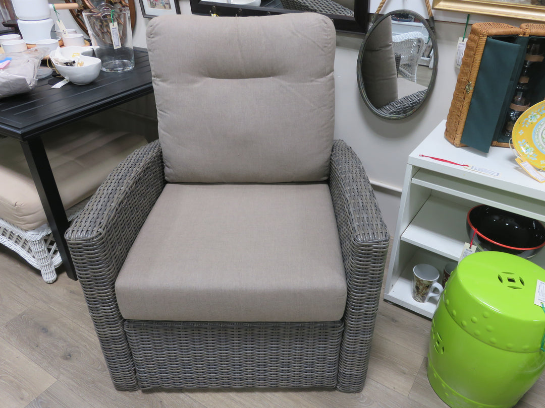 Wicker Resin Recliner Chair