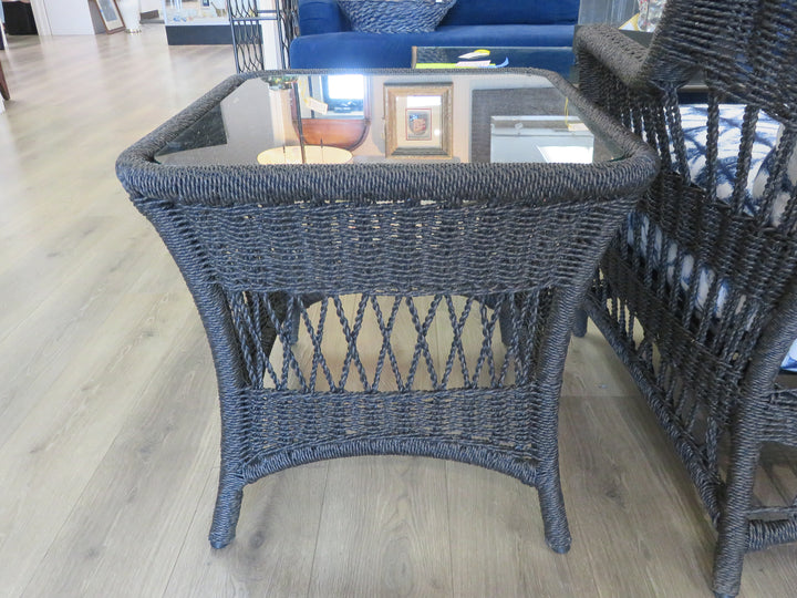 Resin Wicker Porch End Table