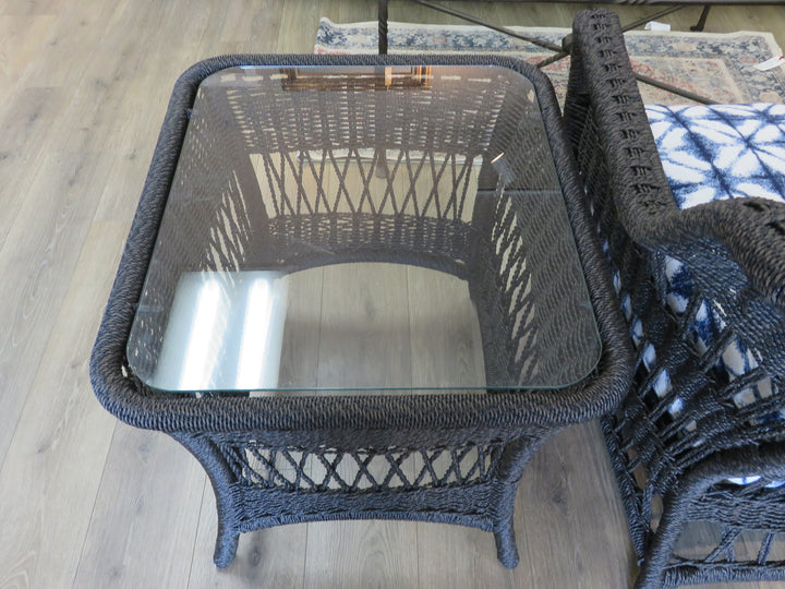 Resin Wicker Porch End Table