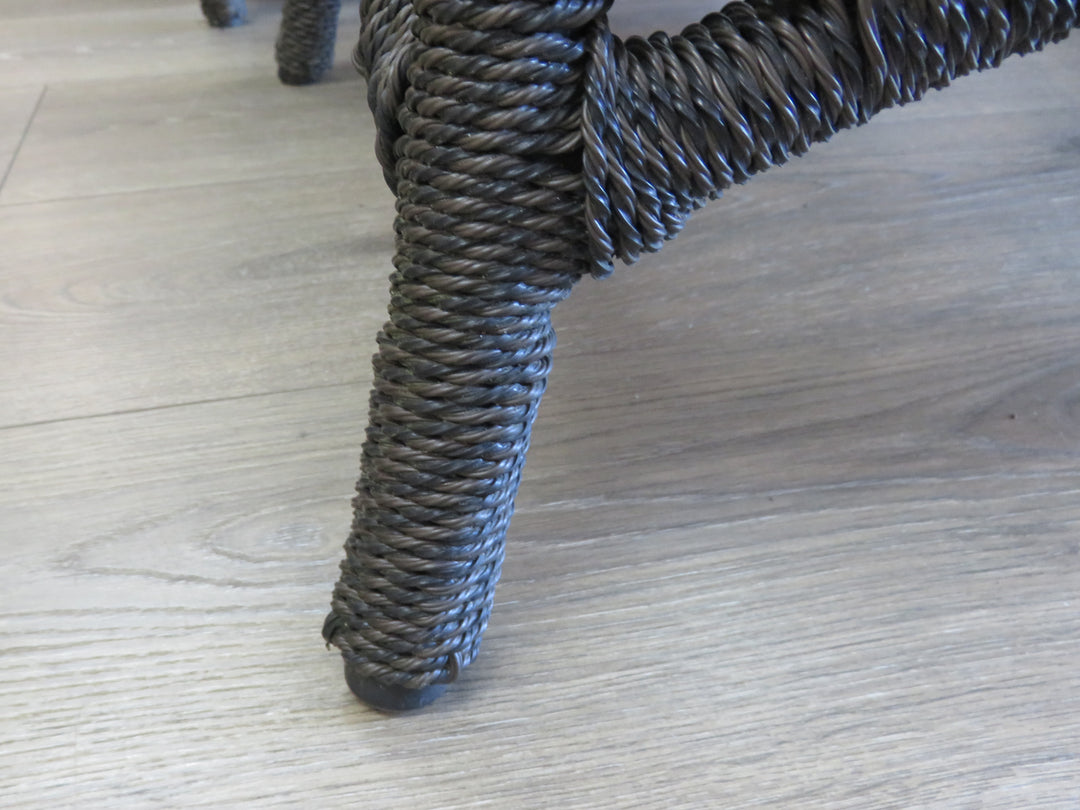 Resin Wicker Porch End Table