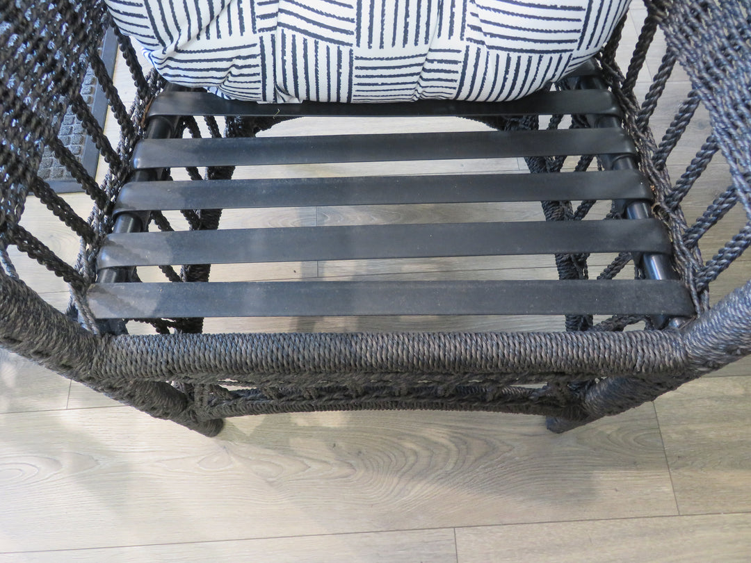 Outdoor Resin Wicker Table & Six Chairs