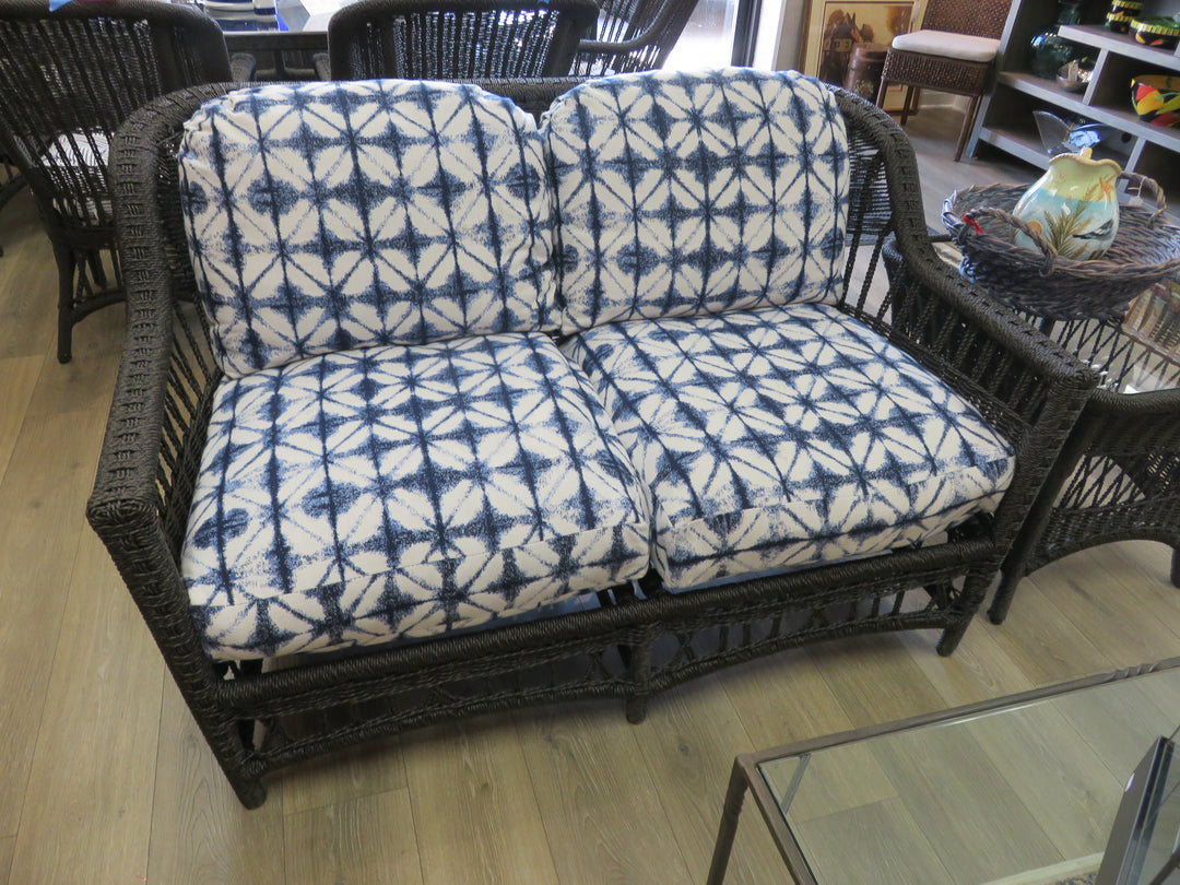 Resin Wicker Porch Love Seat