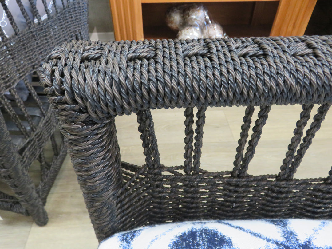 Resin Wicker Porch Love Seat