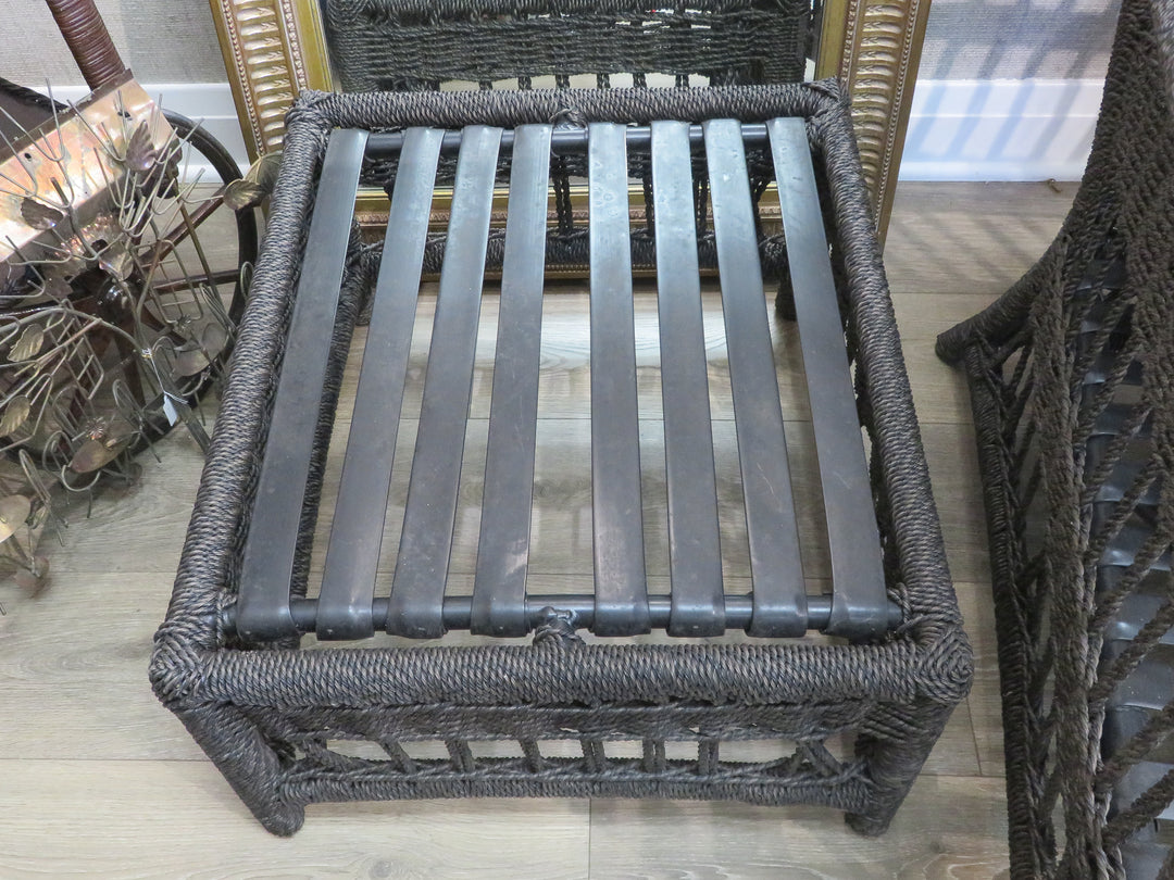 Porch Arm Chair with Ottoman