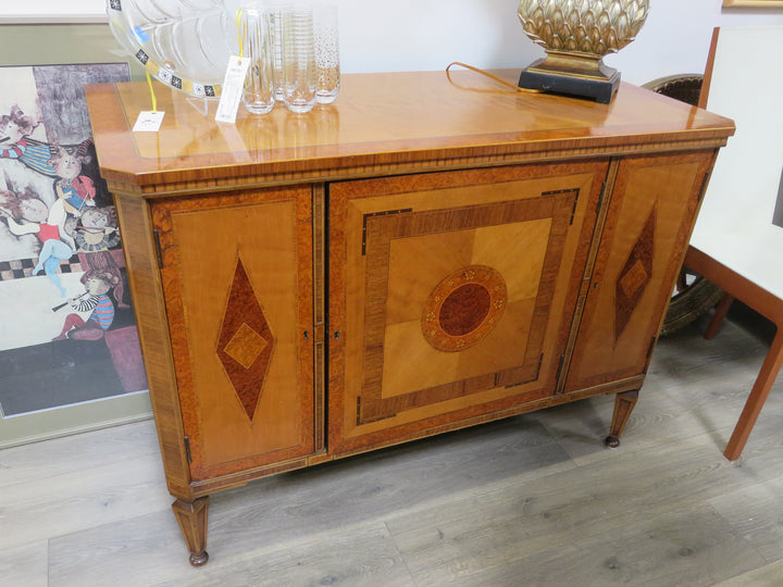Antique Inlaid Wood Sideboard