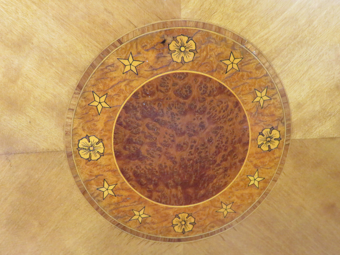 Antique Inlaid Wood Sideboard