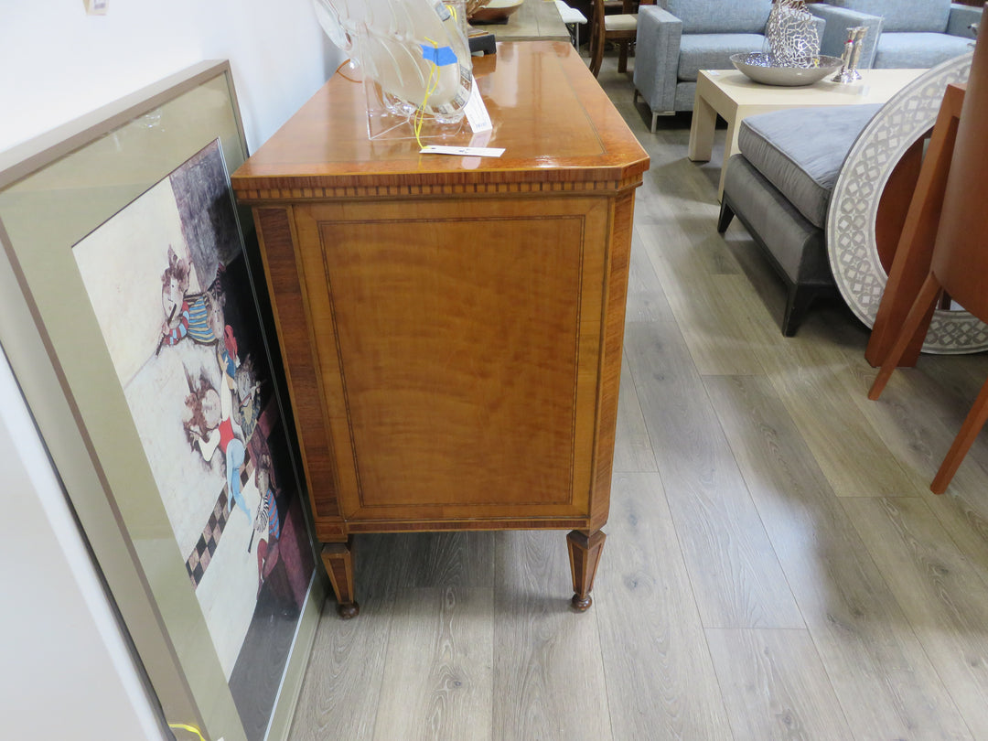 Antique Inlaid Wood Sideboard