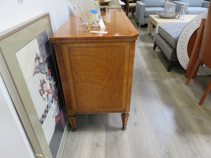 Antique Inlaid Wood Sideboard