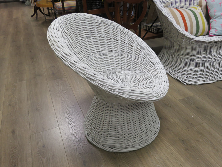 Wicker Barrel Chair
