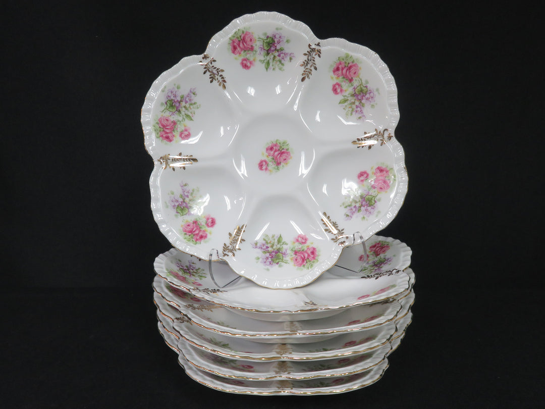 Set of 6 Oyster Plates