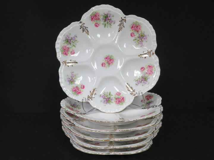 Set of 6 Oyster Plates