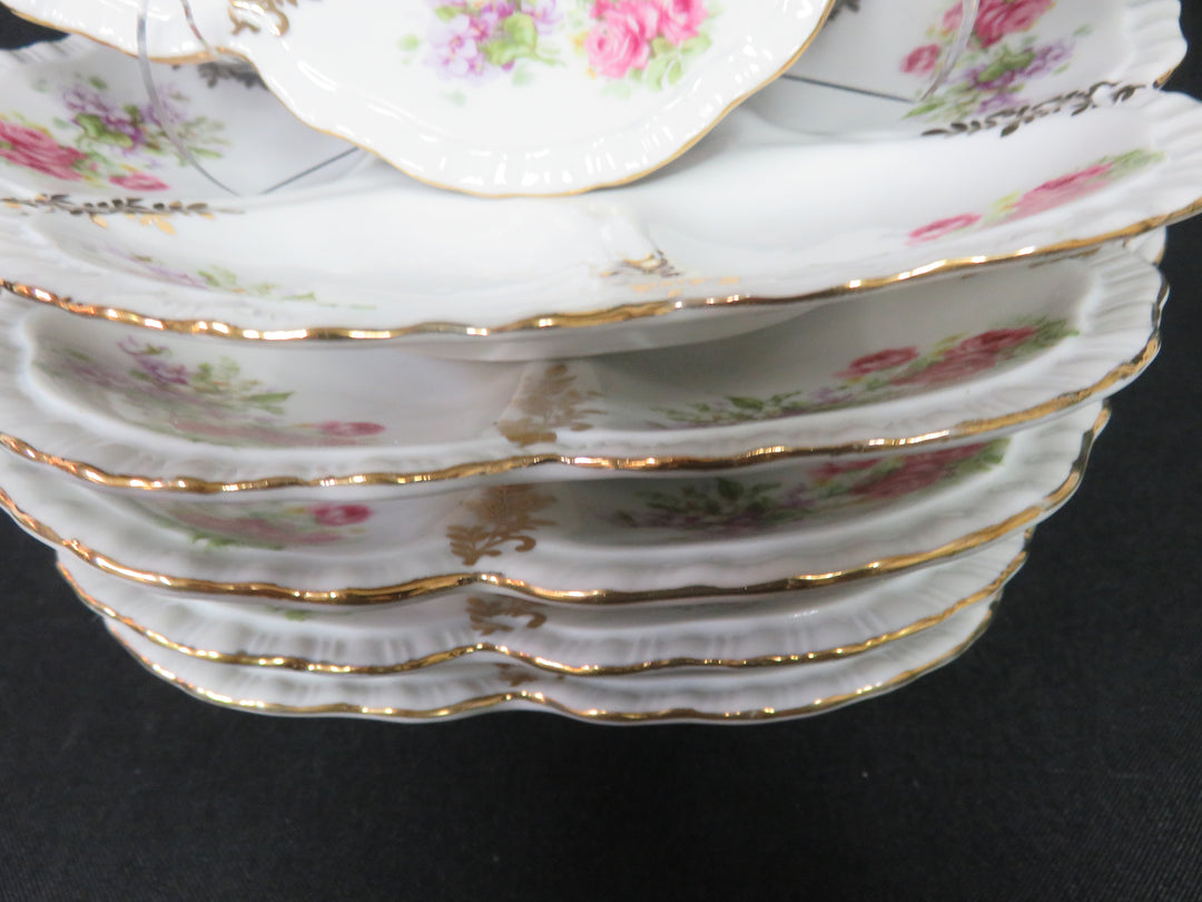 Set of 6 Oyster Plates