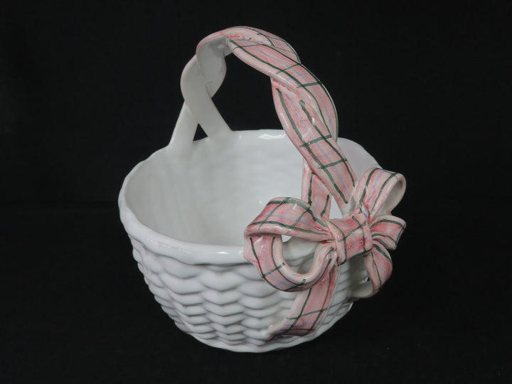 Ceramic Hand Painted Basket