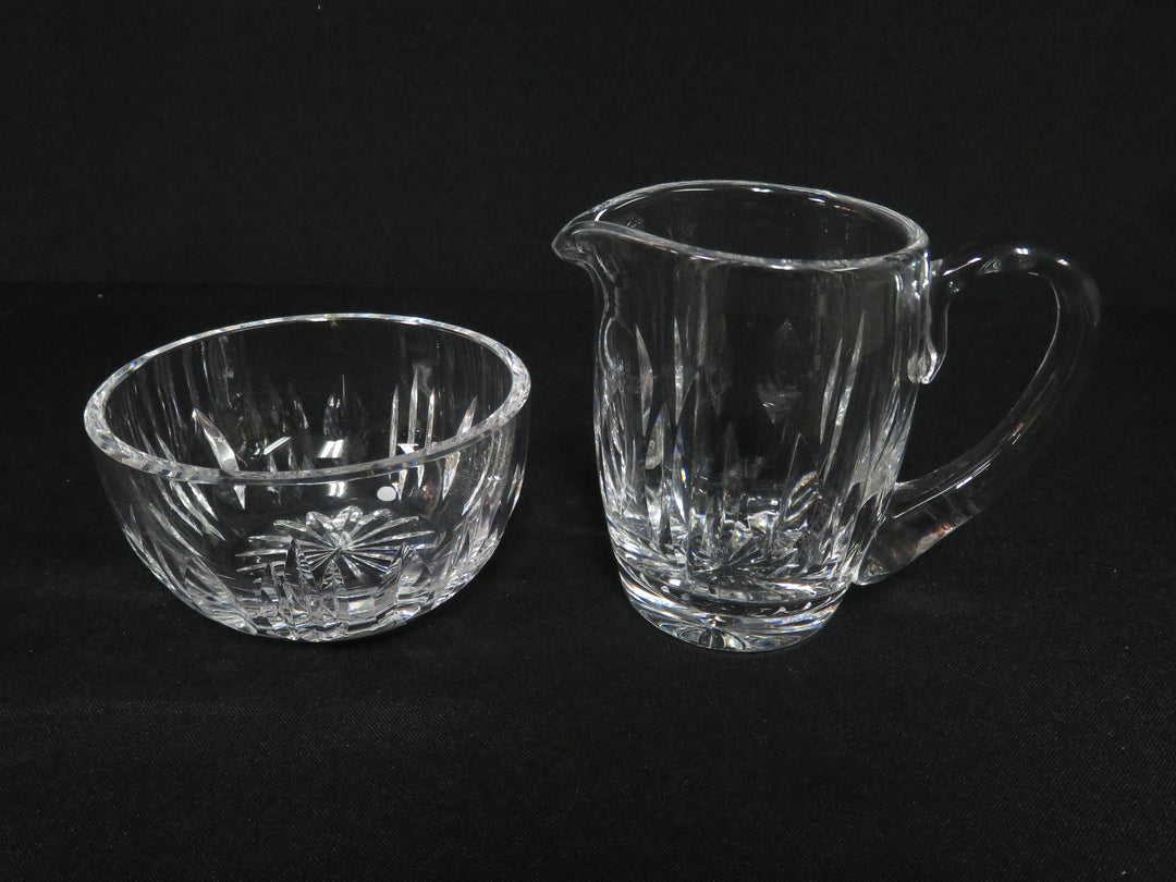 Cut Crystal Cream & Sugar