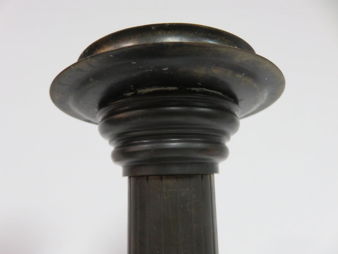 Vintage Burnished Metal Candleholders