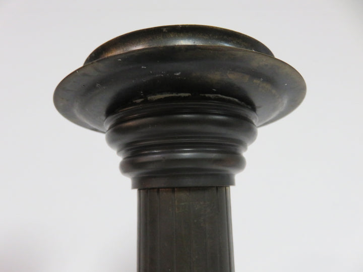 Vintage Burnished Metal Candleholders