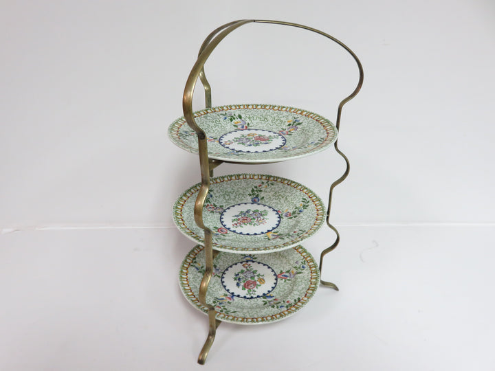 Vintage Tiered Server with Spode Plates