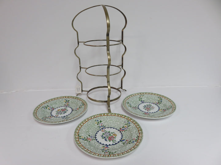 Vintage Tiered Server with Spode Plates