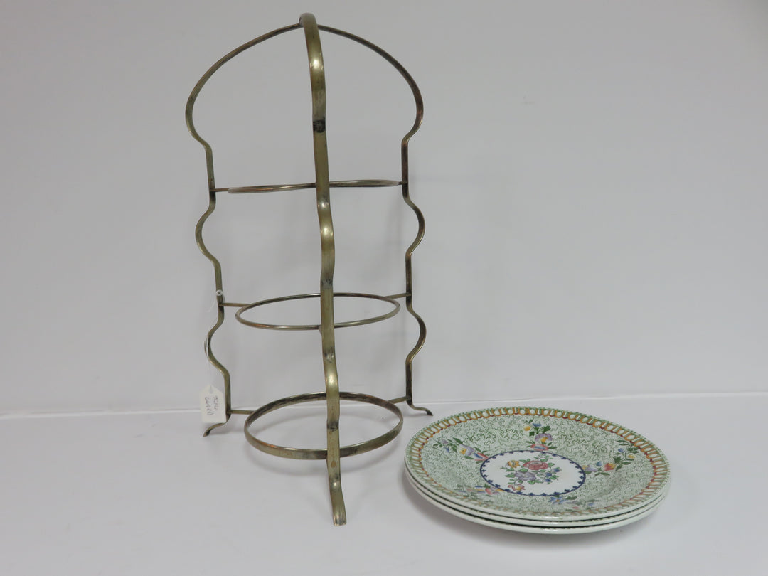 Vintage Tiered Server with Spode Plates