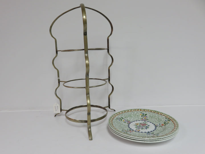 Vintage Tiered Server with Spode Plates