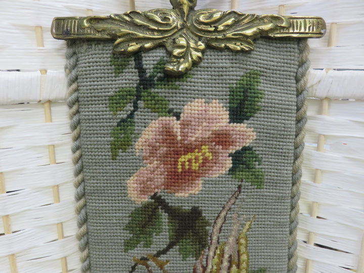 Needlepoint Bell Pull Hanging