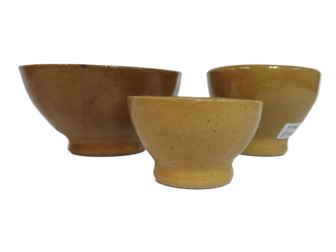 Antique Yellow Ware Pudding Molds