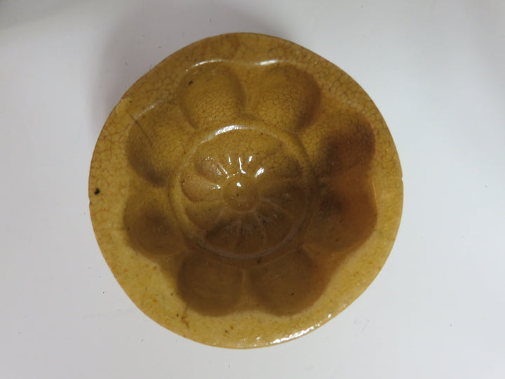 Antique Yellow Ware Pudding Molds