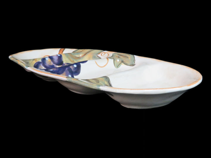 Hand Painted Divided Dish