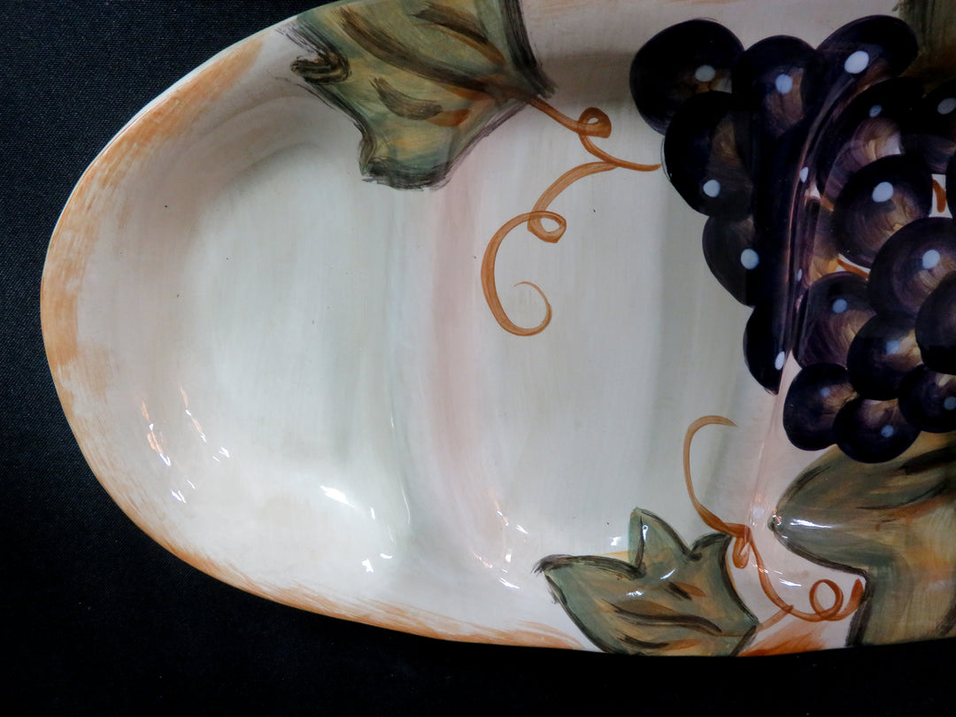 Hand Painted Divided Dish