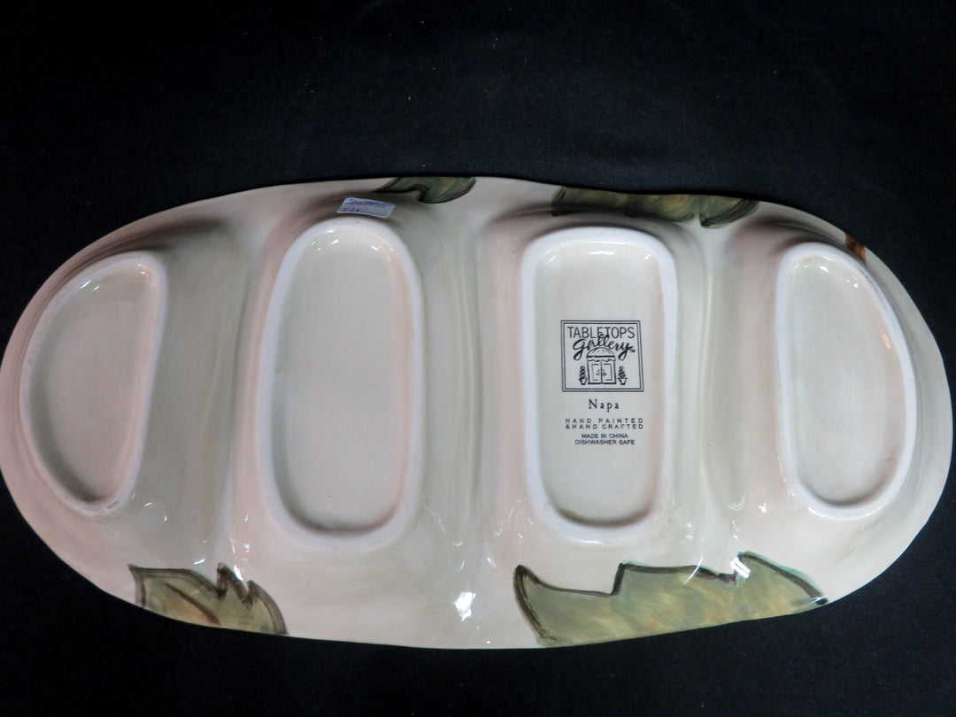 Hand Painted Divided Dish