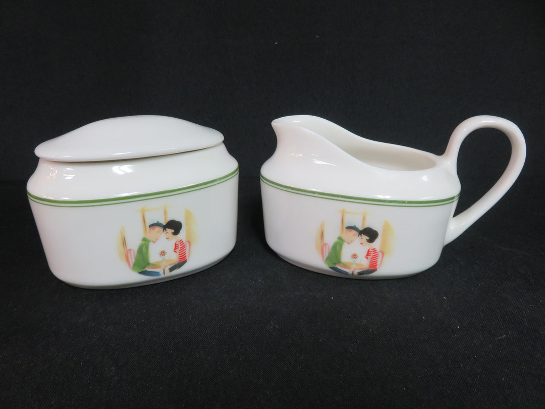 Whimsical Cream & Sugar Set