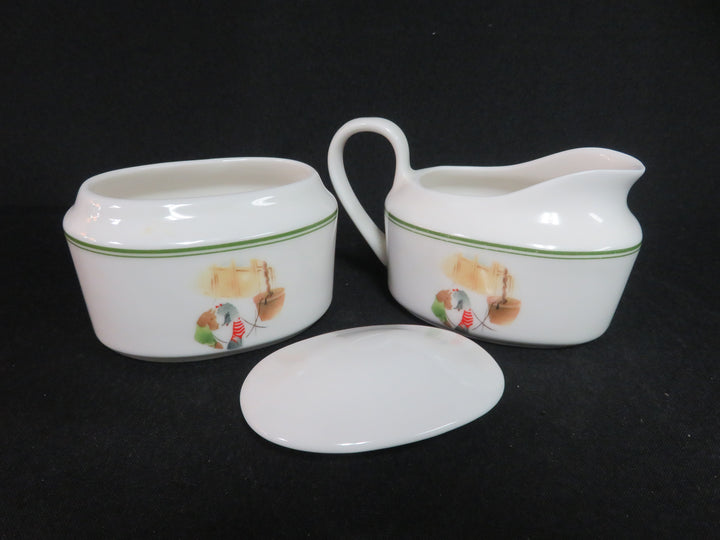 Whimsical Cream & Sugar Set