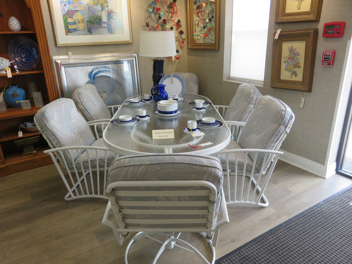 Patio Outdoor Table & Six Chairs