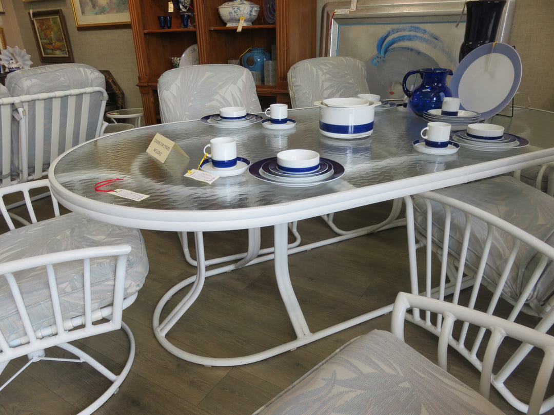 Patio Outdoor Table & Six Chairs