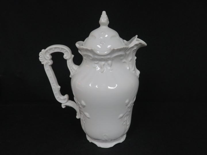 Vintage White Coffee Pot
